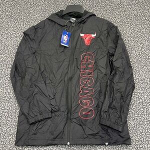 Chicago Bulls Windbreaker Jacket Men Large Fanatics NBA Full Zip Long Sleeve New